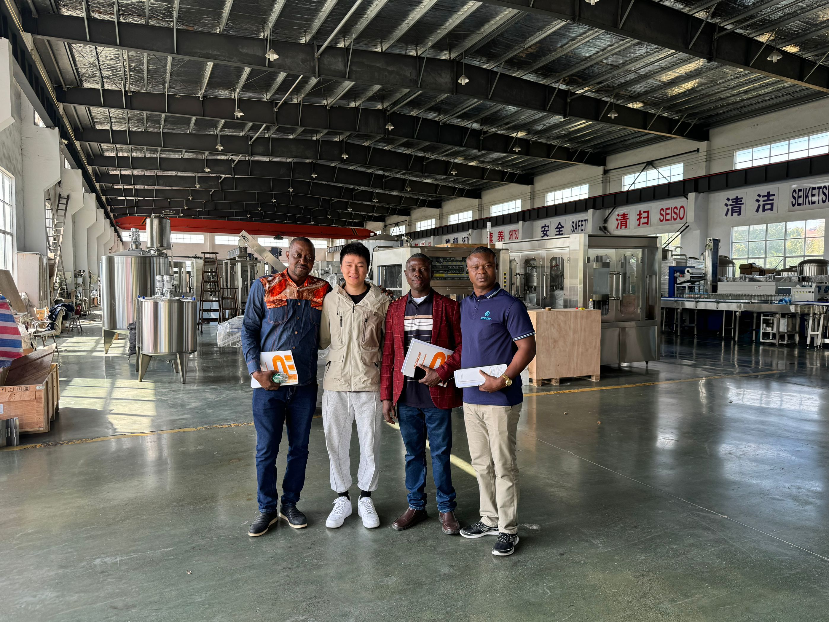 【2024 Oct. 26】Ghanaian Customers Come To Visit And Purchase Bottled Water Production Line