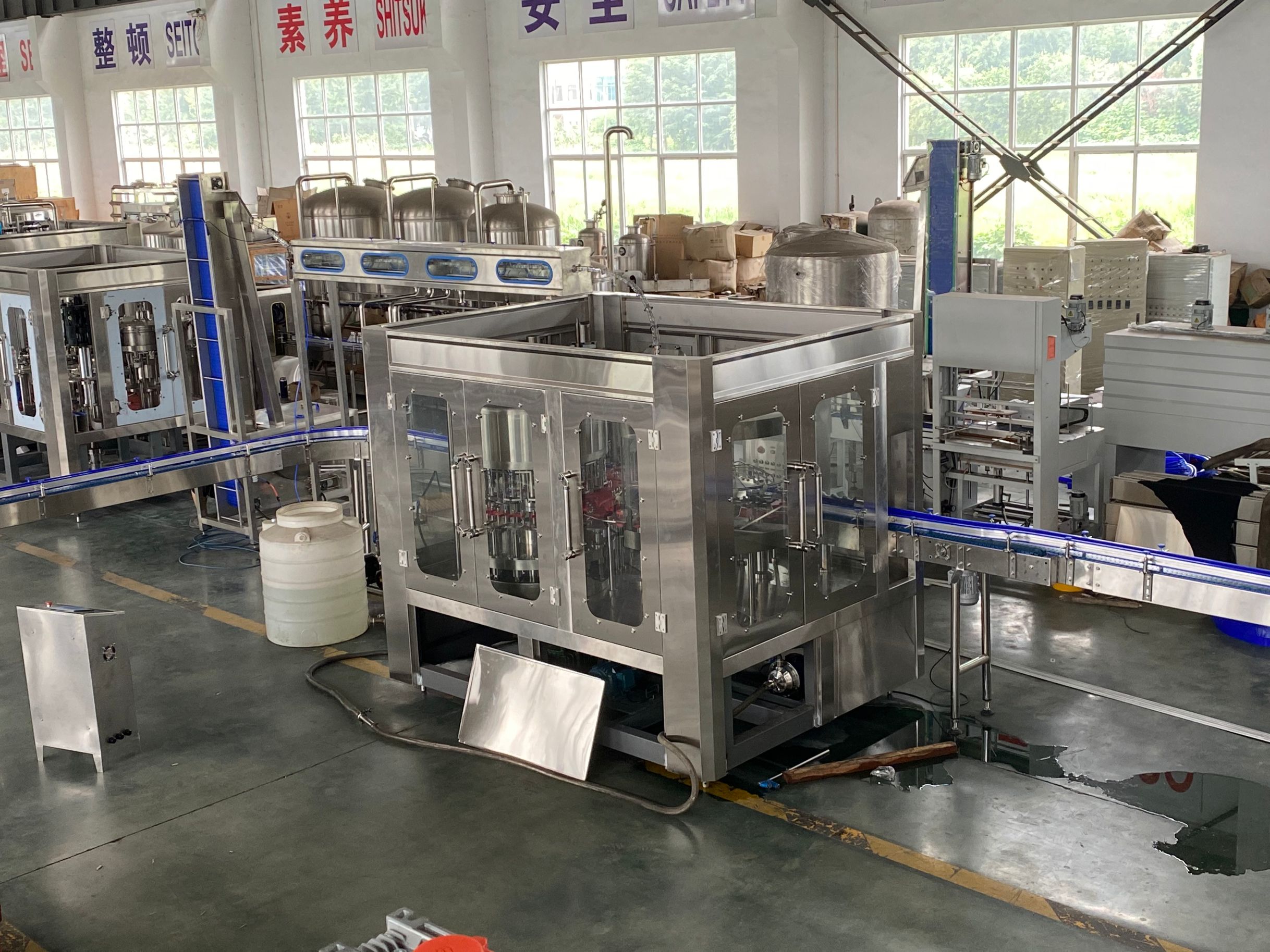 【2022 Sept. 8】Connection debugging of juice in glass bottles and cans