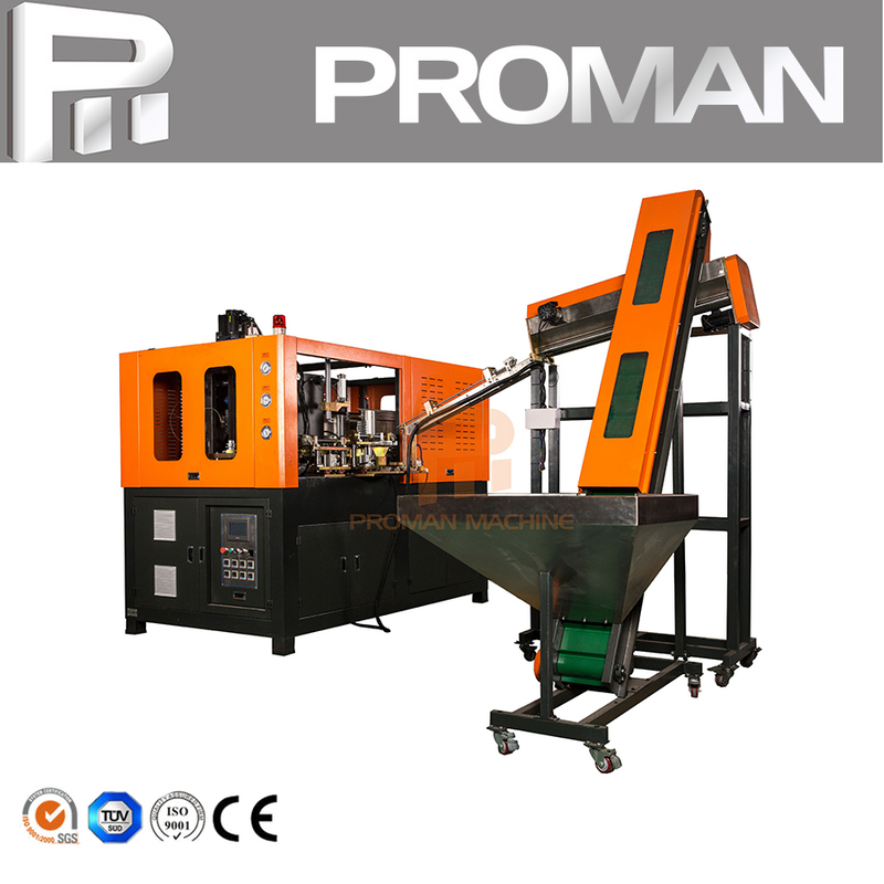 Automatic Preform Loading 2 Cavity Small Plastic Water Pet Bottle Stretch Blow Molding Machine