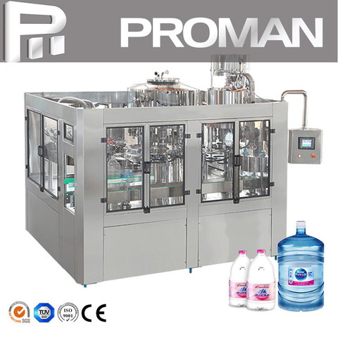  300bph 5 Gallon 20 Liter Water Bucket Drum Washing Refilling Sealing Machine