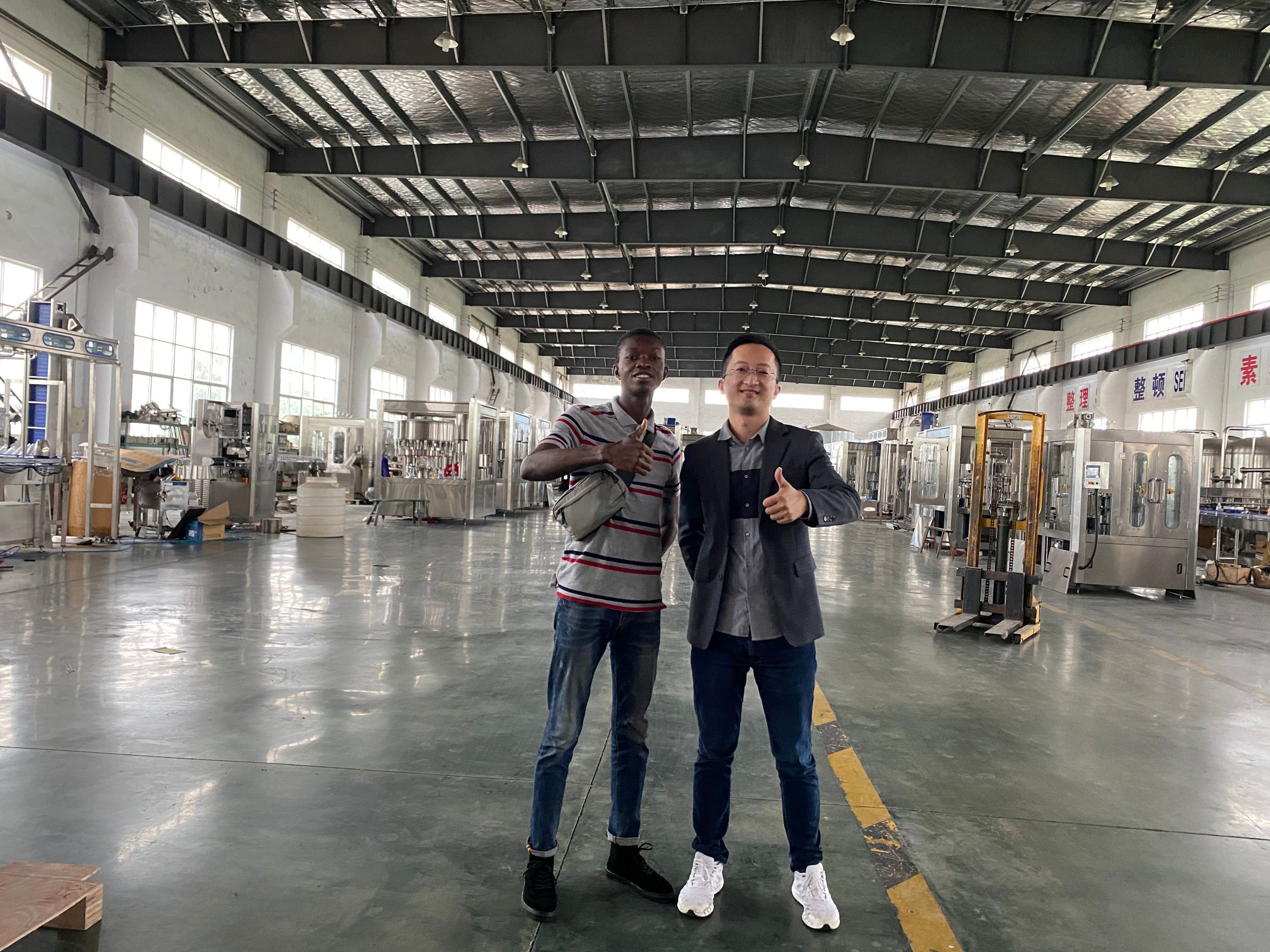 【2022 Sept. 29】Nigerian customers come to visit and purchase waterline equipment